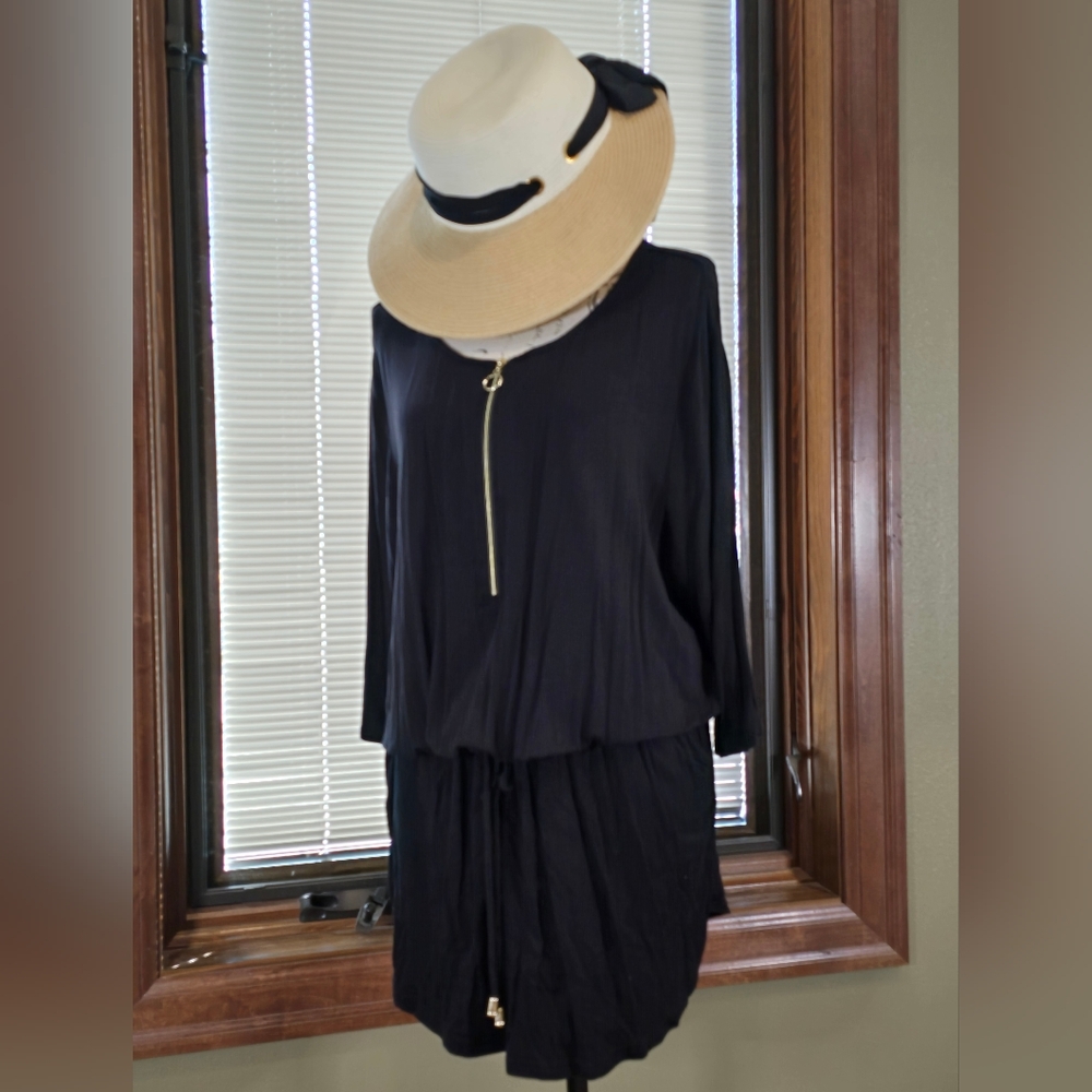 Lascana Black Mini Dress Or Beach Cover-up